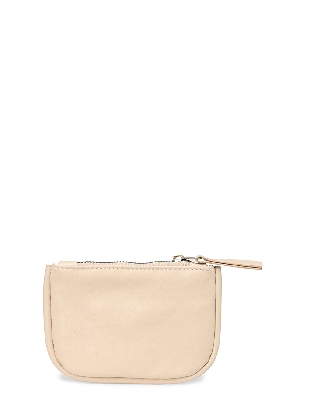 Bej DEER BZK 5PR Vizon Kadın Bozuk Para Cüzdanı-1