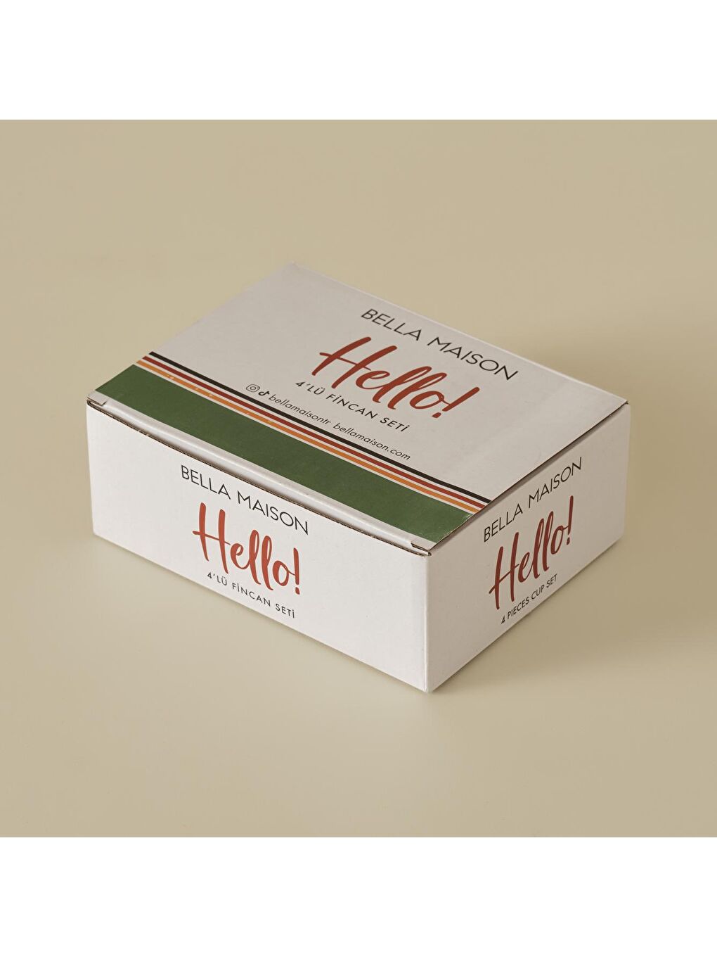 Karışık Hello 4'lü Fincan Seti-1