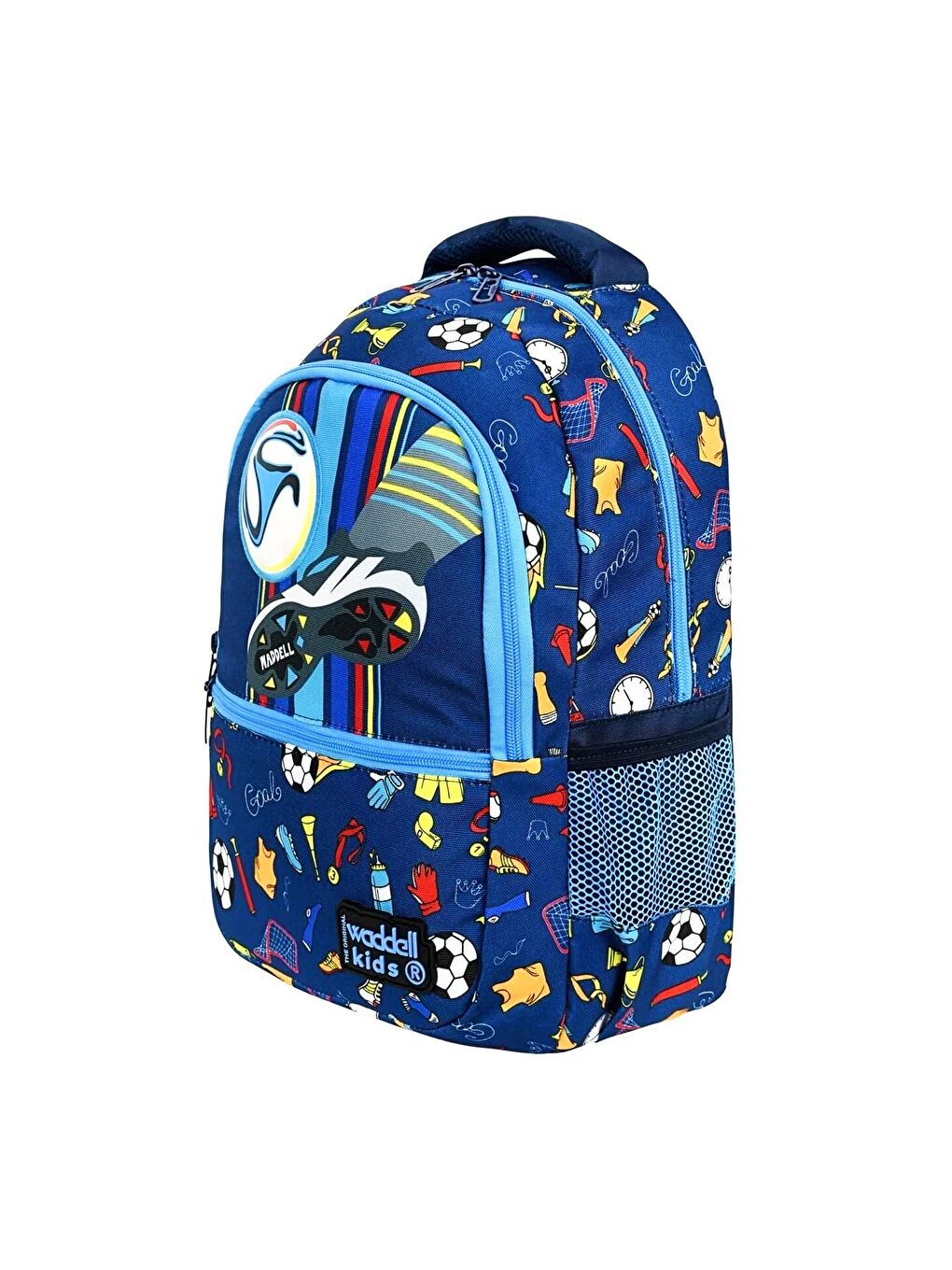 3 Bölmeli İlkokul Çantası ve Beslenme Çantası Futbol Lacivert 24203-2