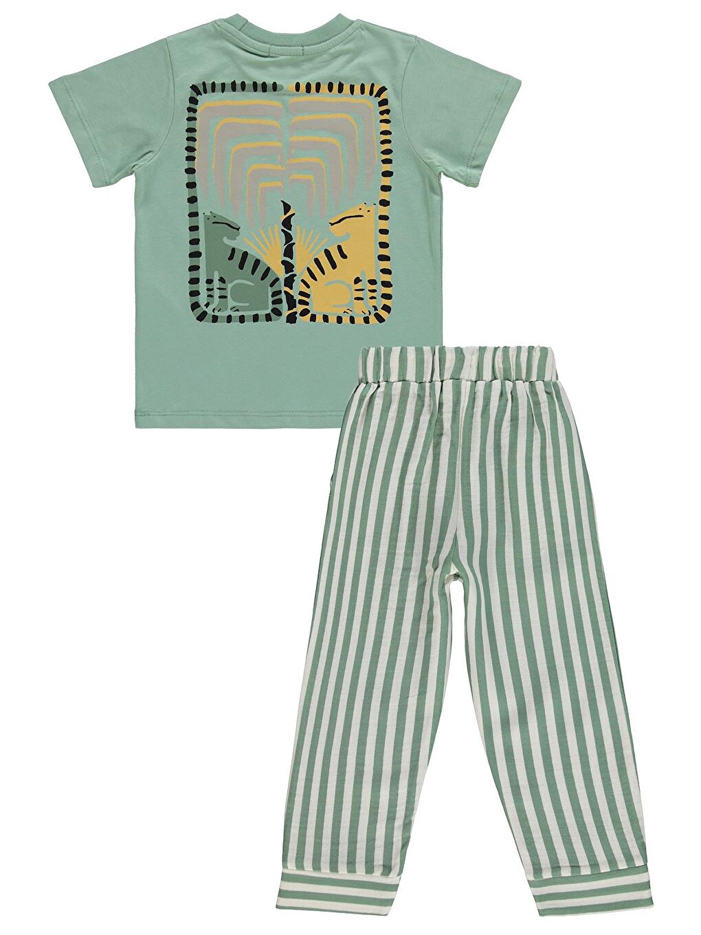 Boys Lets Baskılı 2-5 Yaş Takım - Yeşil-2