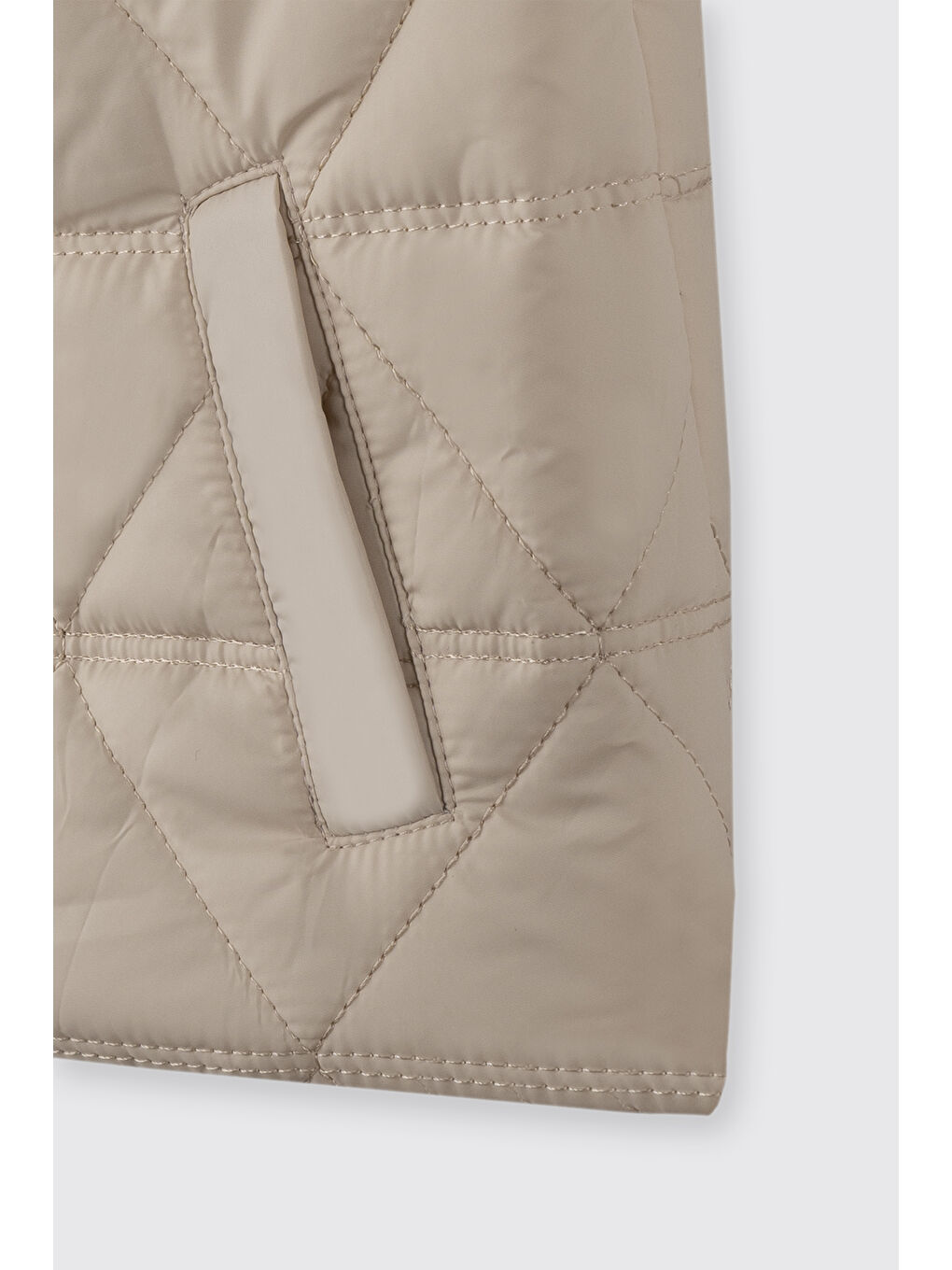 Erkek Bebek Micro Bej Yelek-2