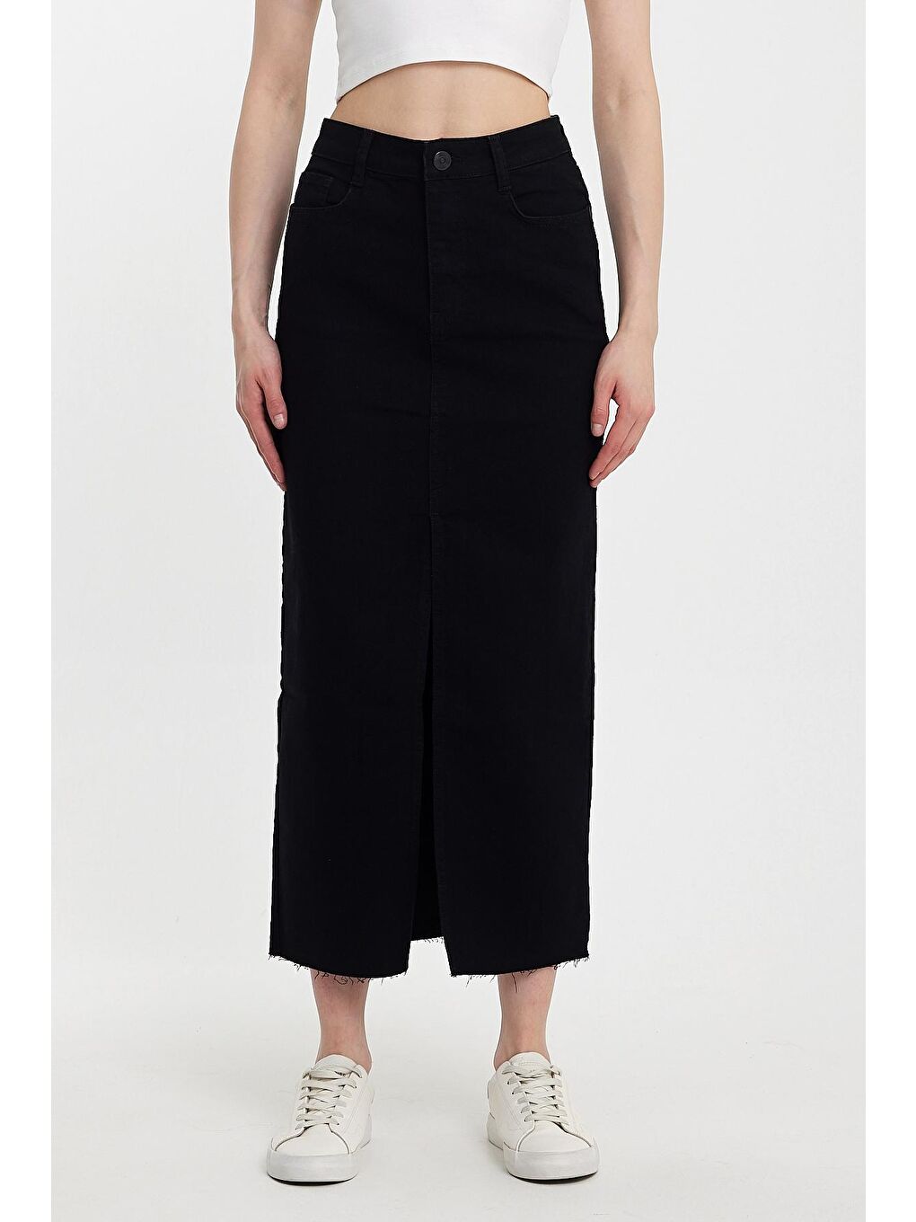 Siyah Valery 010 Baggy Fıt Kadın Etek
