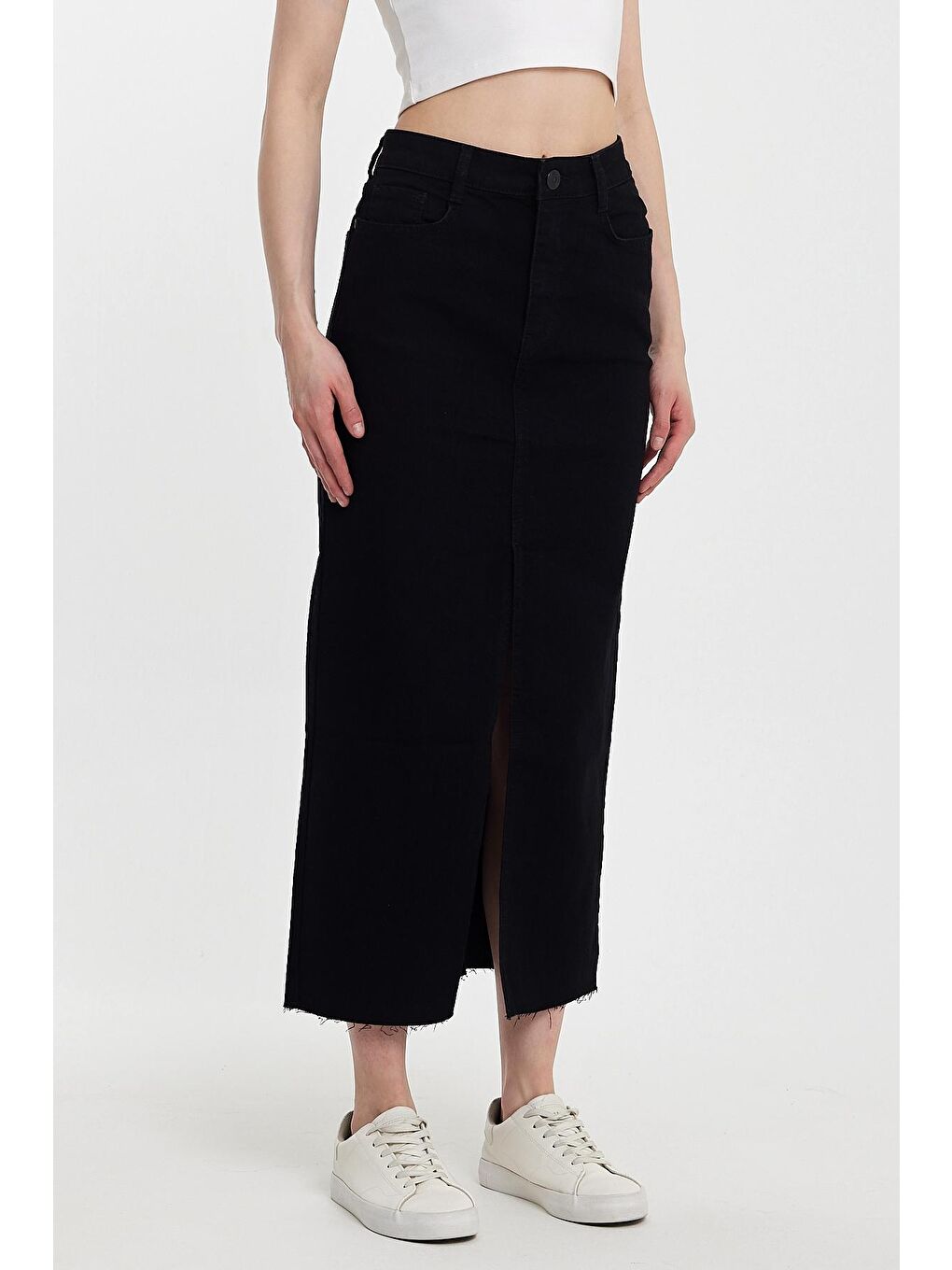 Siyah Valery 010 Baggy Fıt Kadın Etek-2