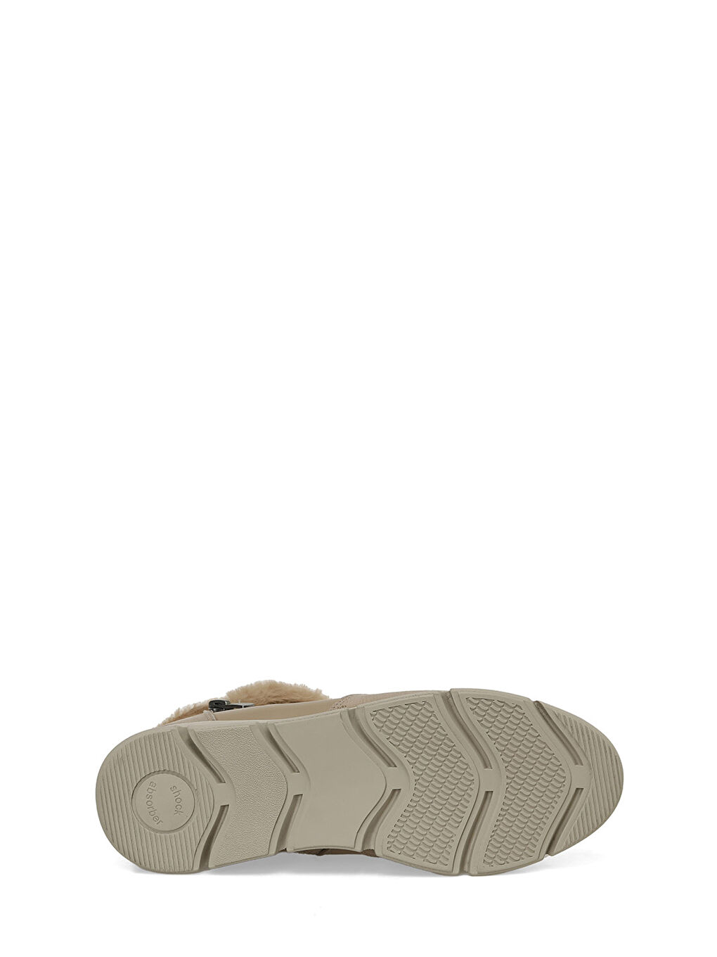 Bej 105314.NZ4PR Vizon Kadın Düz Bot-5