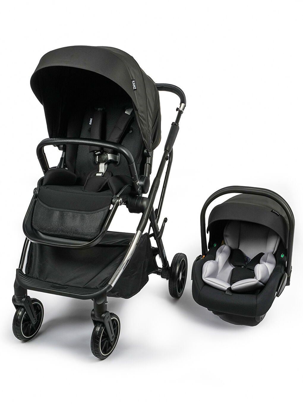 Thunder Travel Sistem Bebek Arabası Siyah