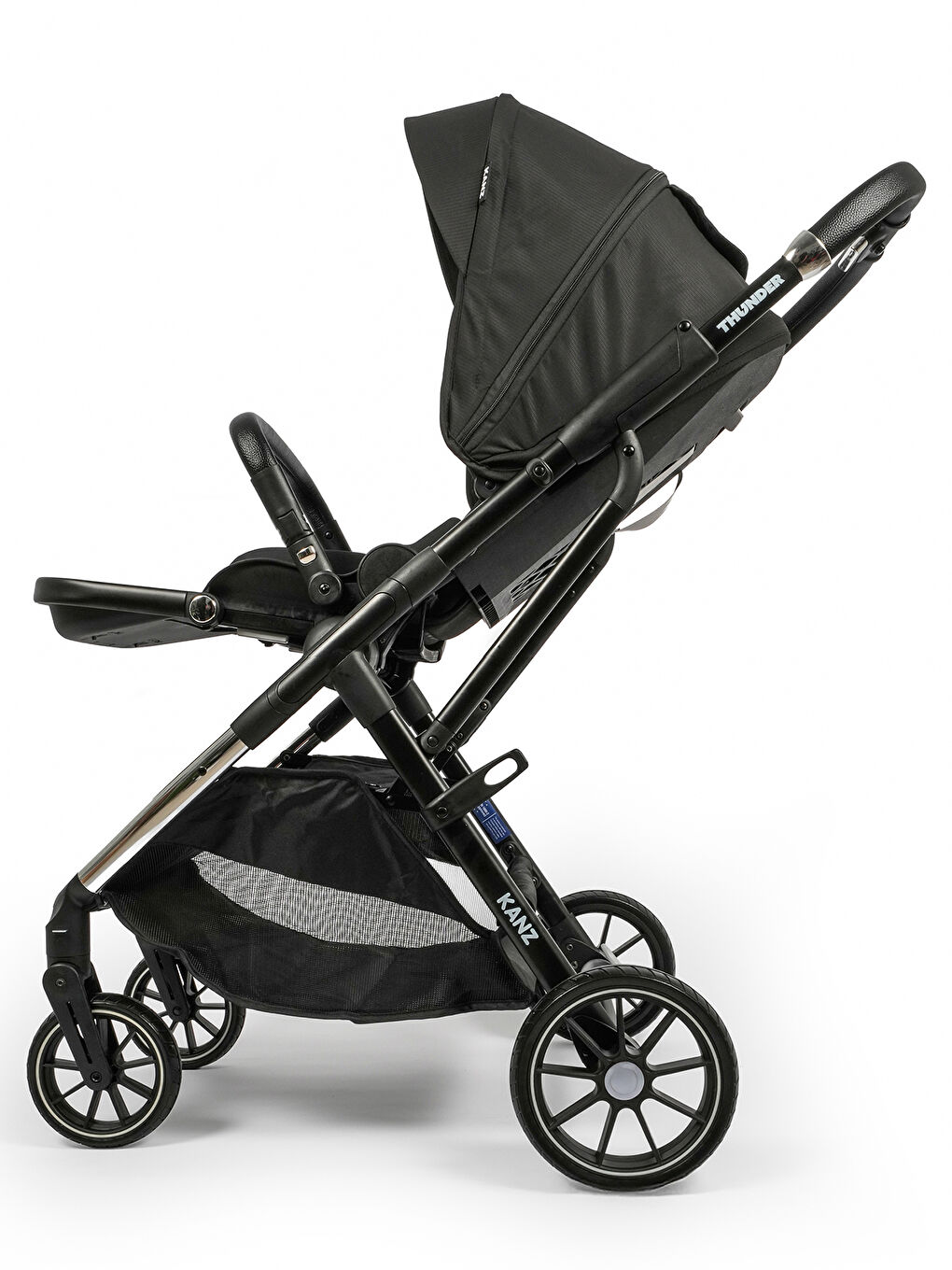 Thunder Travel Sistem Bebek Arabası Siyah-6