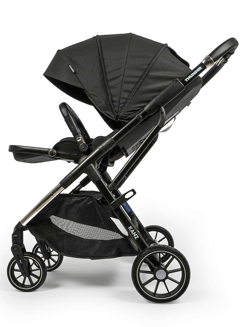 Thunder Travel Sistem Bebek Arabası Siyah-7