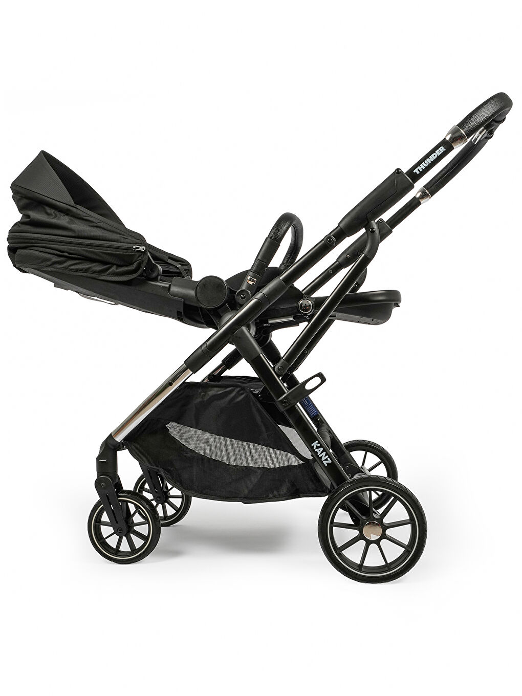 Thunder Travel Sistem Bebek Arabası Siyah-11