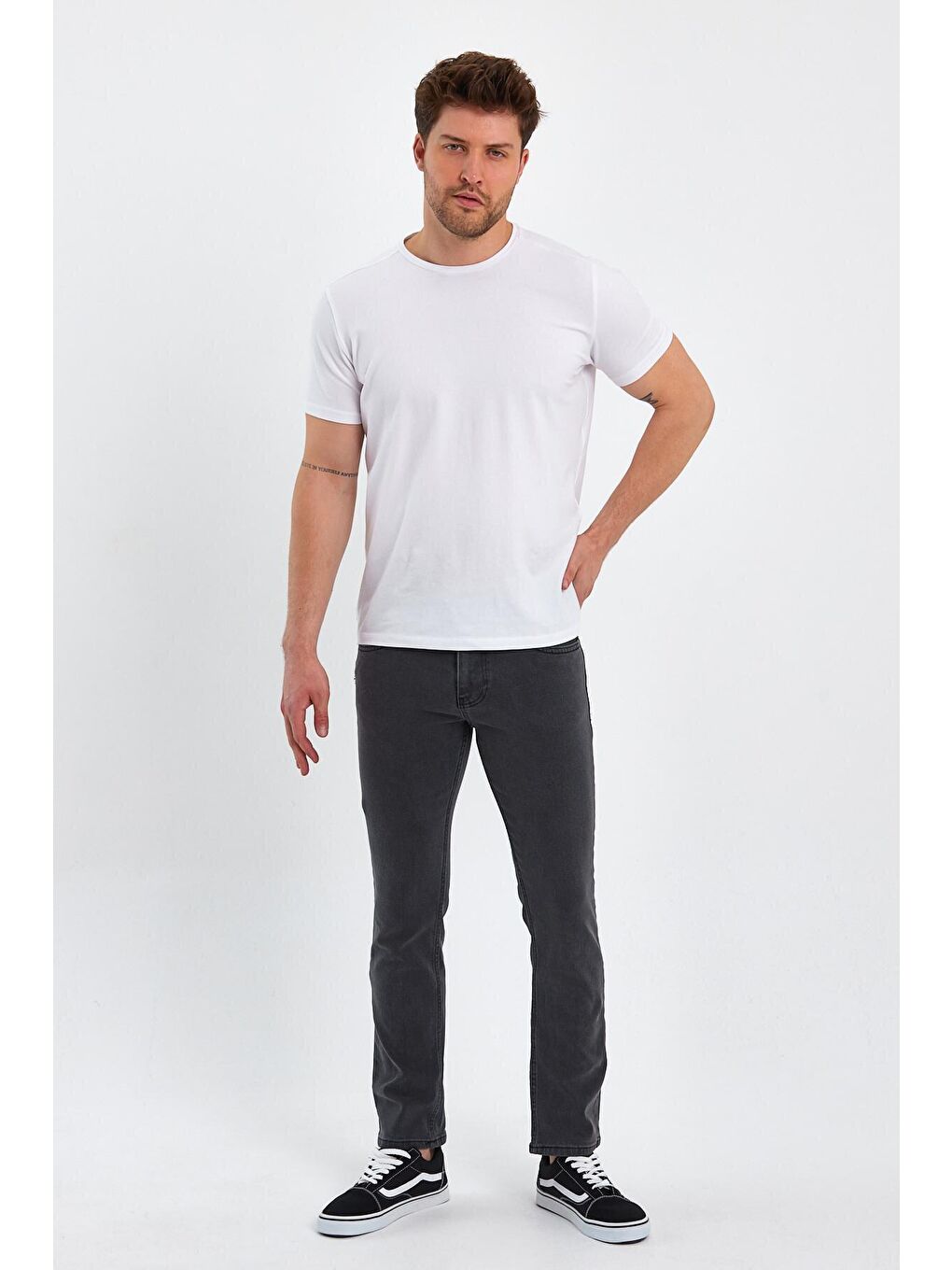 Gri Erkek Jean Pantolon Slimfit Arjen-1