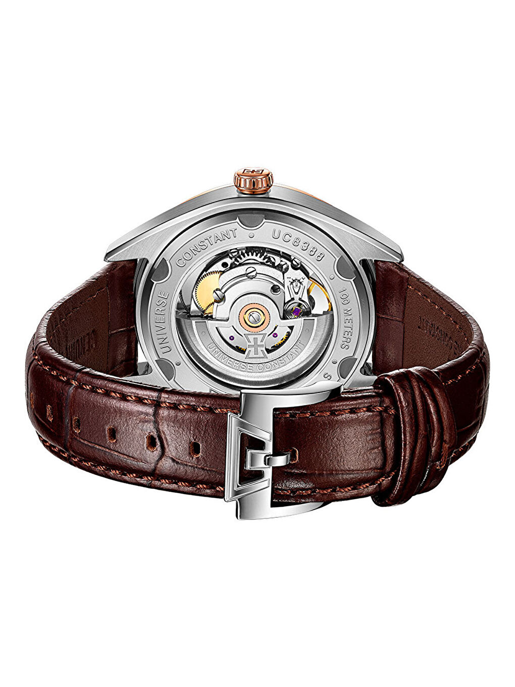 Kahverengi UC8388 Erkek Kol Saati-3