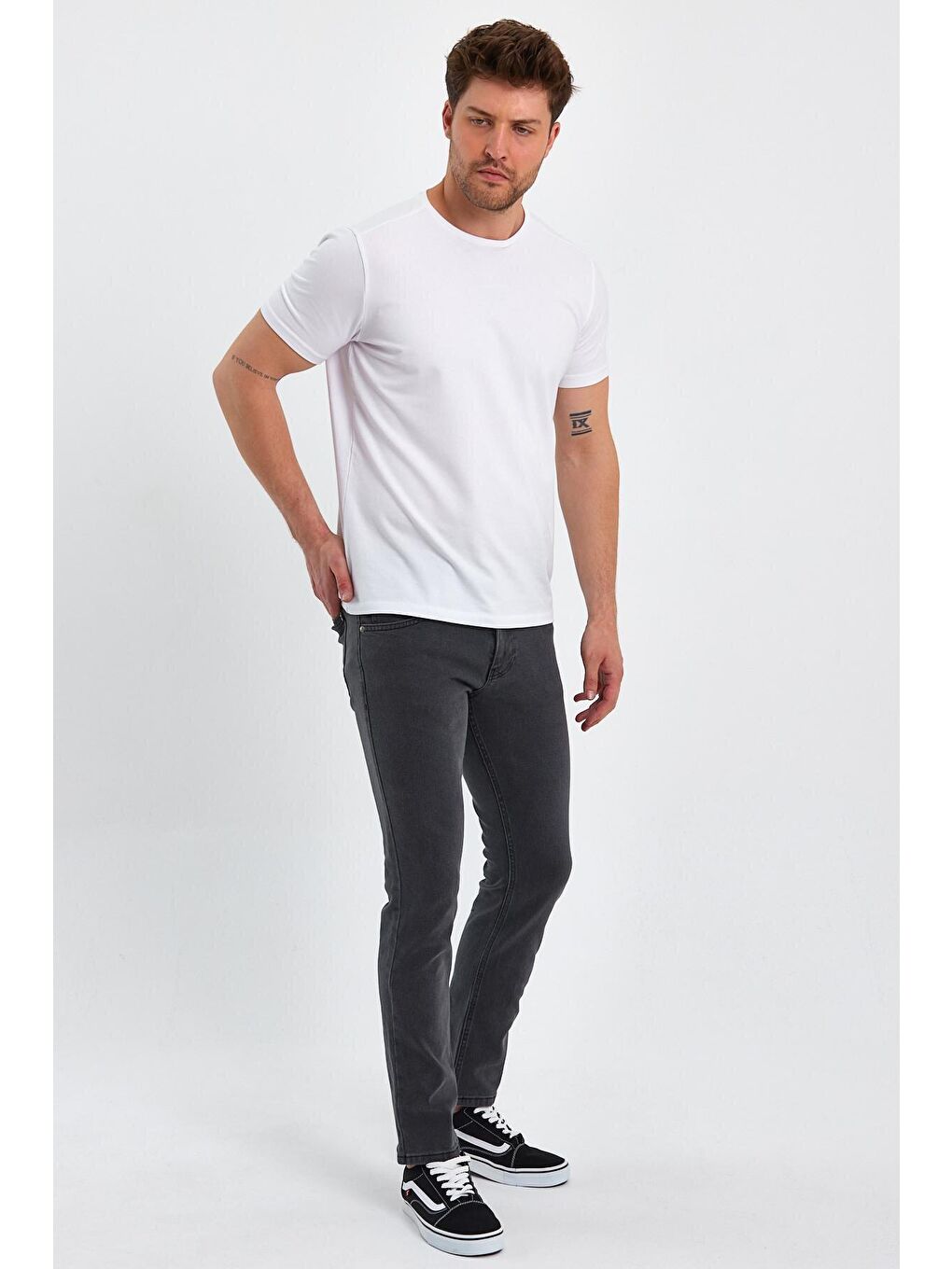 Gri Erkek Jean Pantolon Slimfit Arjen-3