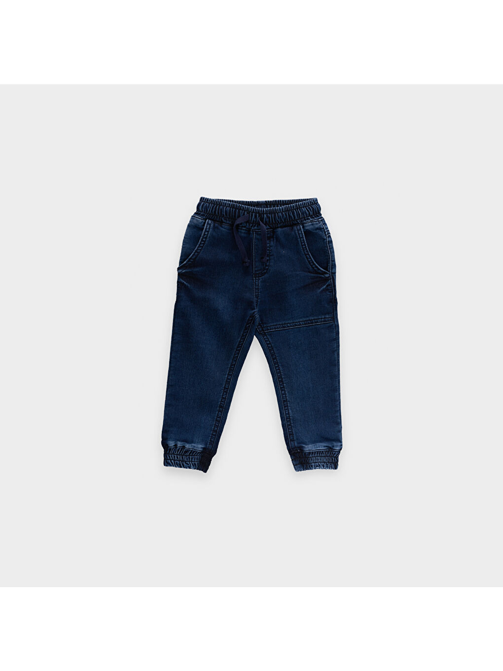 Lacivert Erkek Çocuk Yıkamalı Denim Pantolon-3