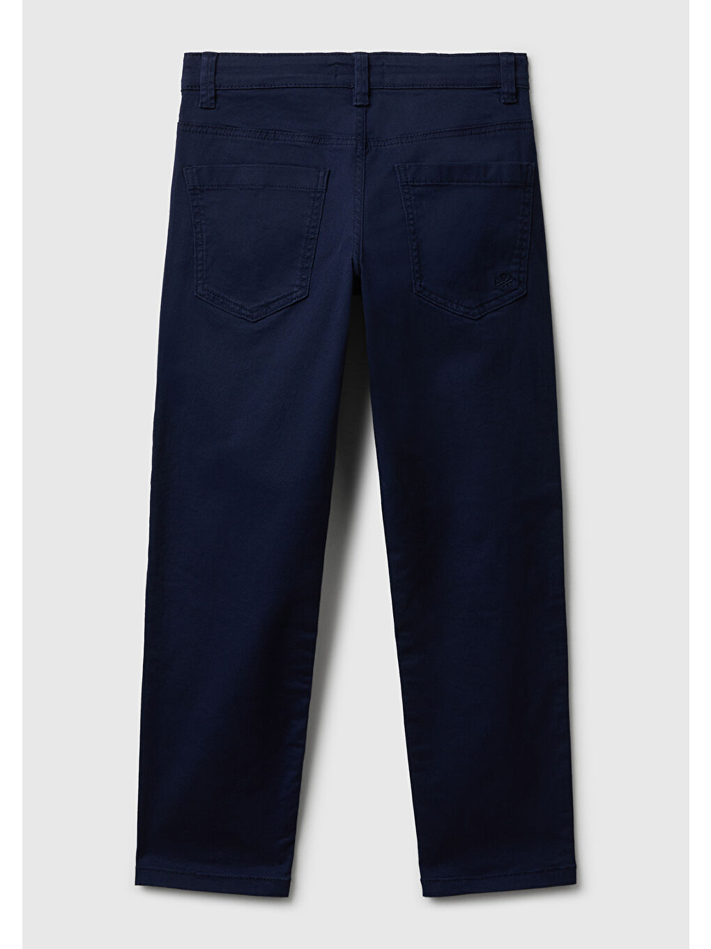 Erkek Çocuk Lacivert Düğmeli Fermuarlı Slim Fit Pantolon-1