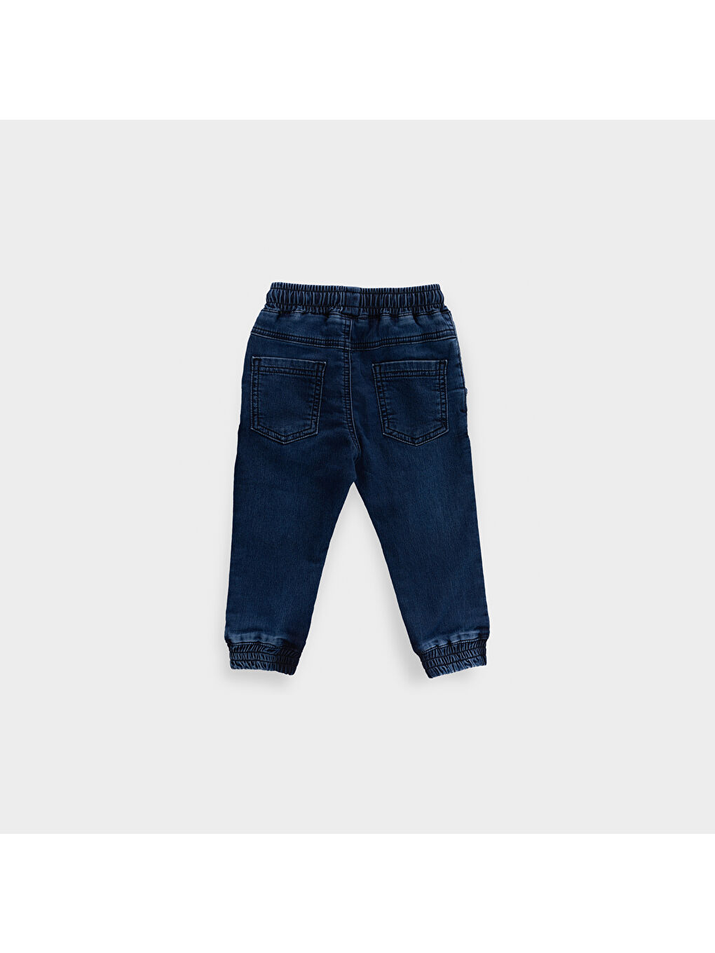 Lacivert Erkek Çocuk Yıkamalı Denim Pantolon-8
