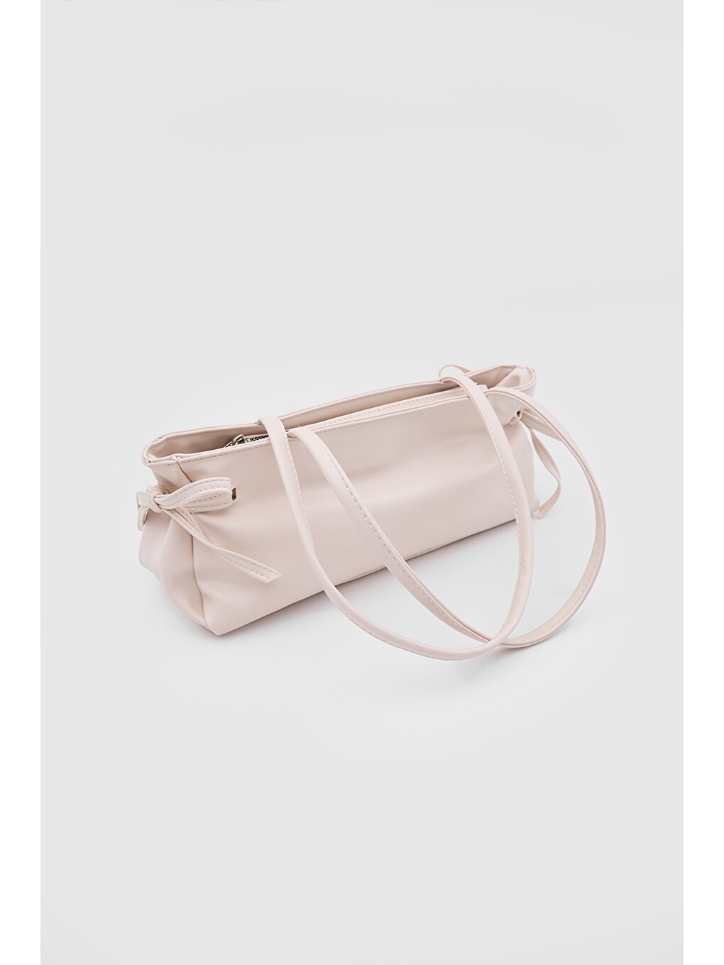 Baggy Fiyonklu Baget Çanta Pudra Pembe-4