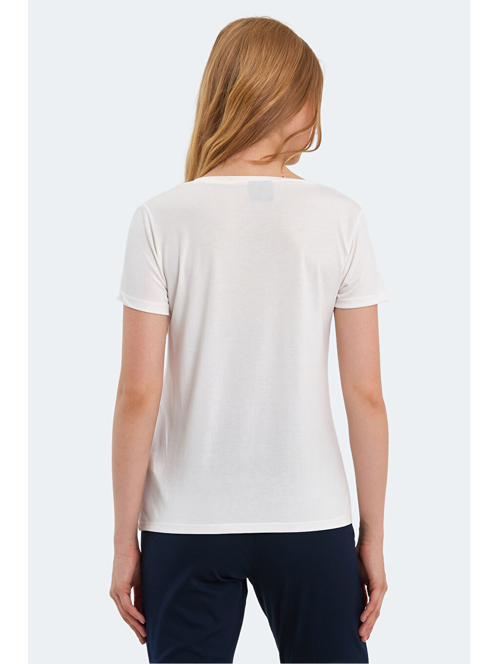 Karışık PERICAS 2 li Set Kadın Ekru - Koyu Gri Tişört-3