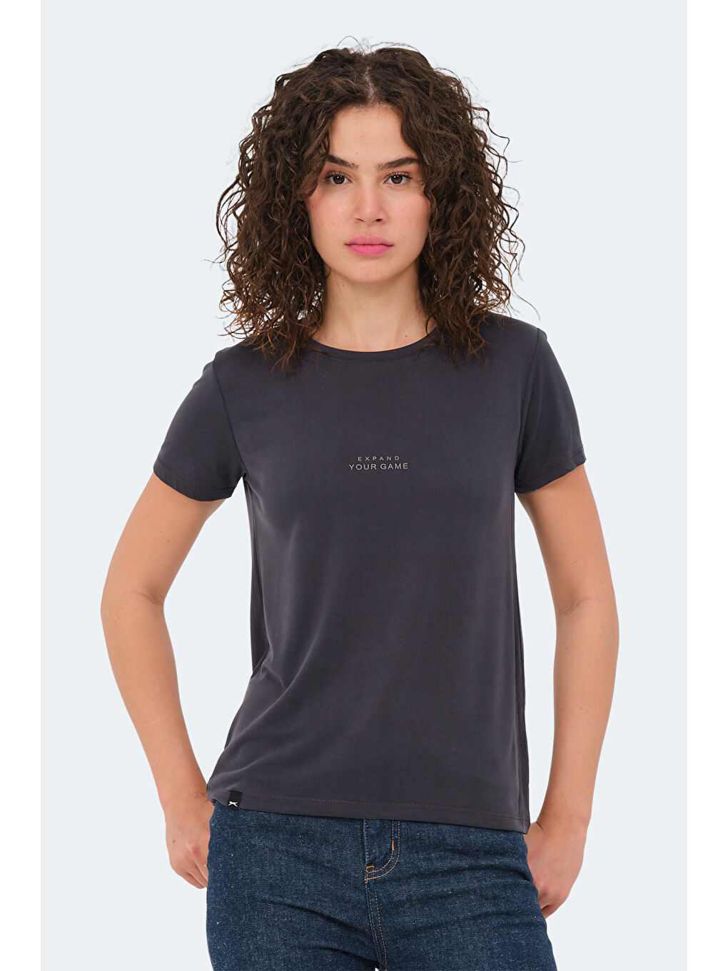 Karışık PAYTONS 3 lü Set Kadın Ekru - Siyah - Koyu Gri Tişört-2