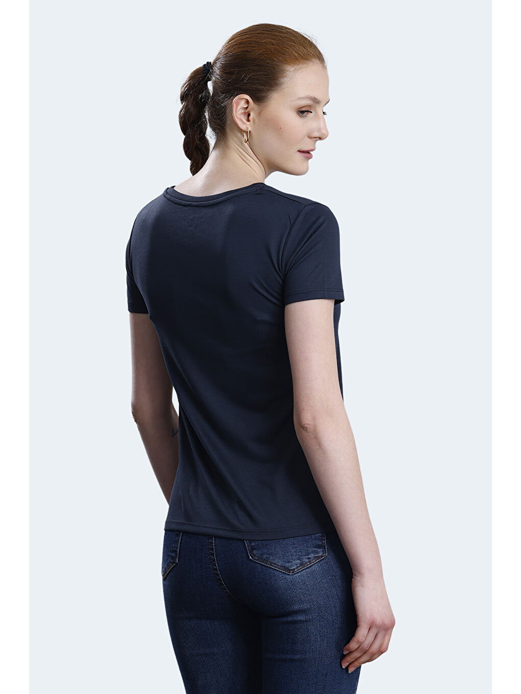 Karışık PAYTONS 3 lü Set Kadın Ekru - Siyah - Koyu Gri Tişört-6