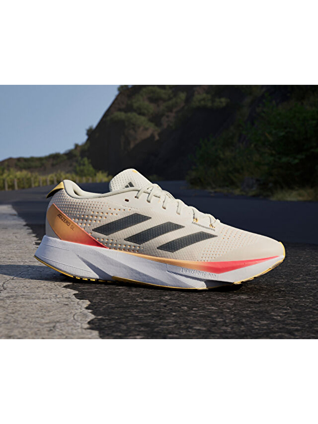 Ekru Adizero Sl Unisex Koşu Ayakkabısı Ig3336 Krem-1