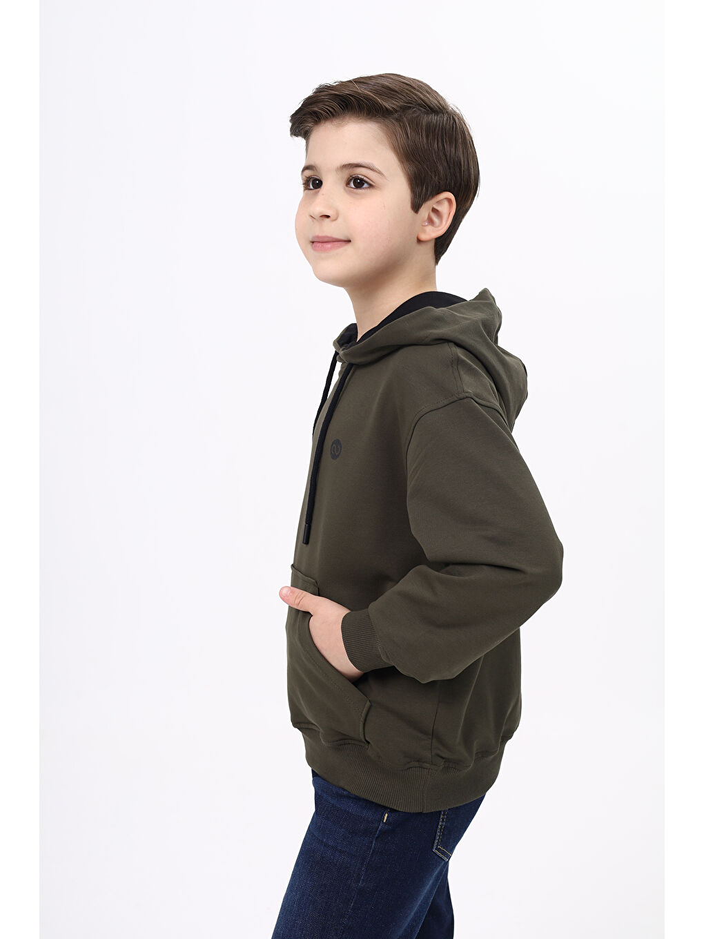 Toontoykids Haki Erkek Çocuk Baskılı Sweatshirt - 1