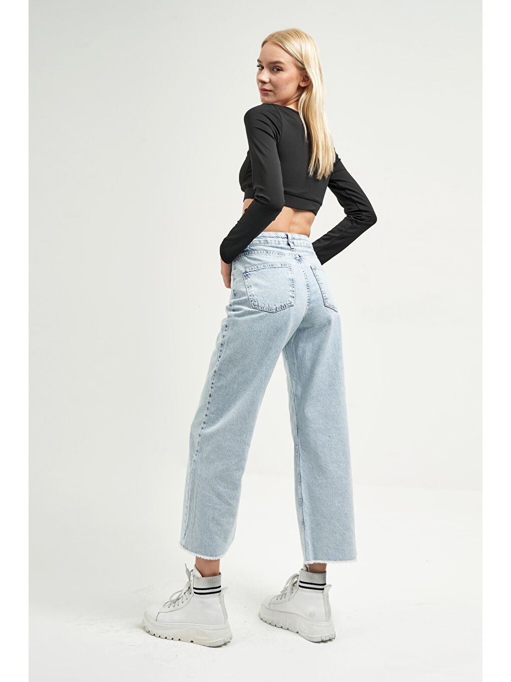 Mavi Kadın Snow Straight Fit Bol Kesim %100 Pamuk Denim-1