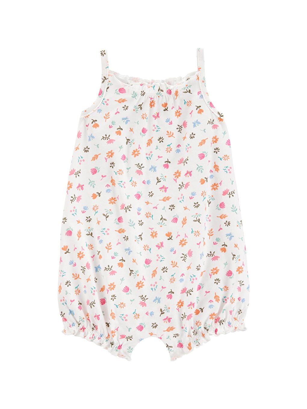 Karışık Kız Bebek Kısa Tulum