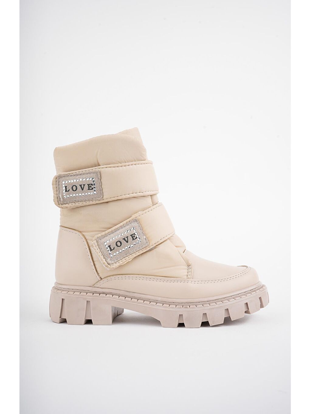 Bej SMARTY İçi Polar Termo Kaymaz Taban Cırtlı Çocuk Bot