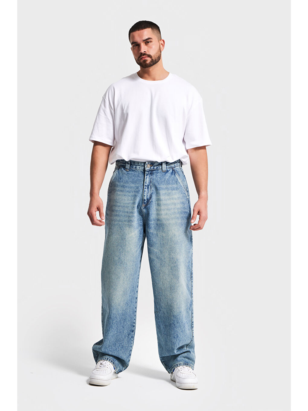 Mavi Erkek T.Kot Rengi 4w5-32 Skater Fit Bol Kesim %100 Pamuk Denim Jean-1