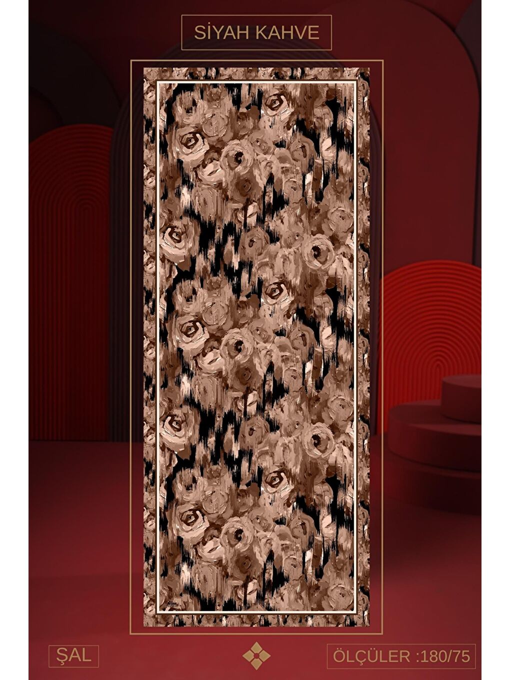 Siyah Kadın Mellas Soft Şal-1