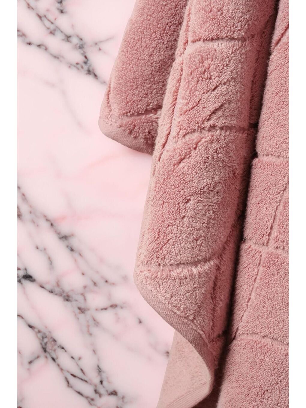 Pembe Voli Micro Pamuk Banyo Havlusu 90x150 cm-1