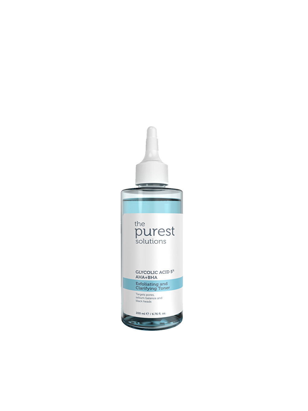 The Purest Solutions Renksiz %5 Gycolic Acid Purifying Toner AHA + BHA Exfoliating and Clarifying Toner 200 ml