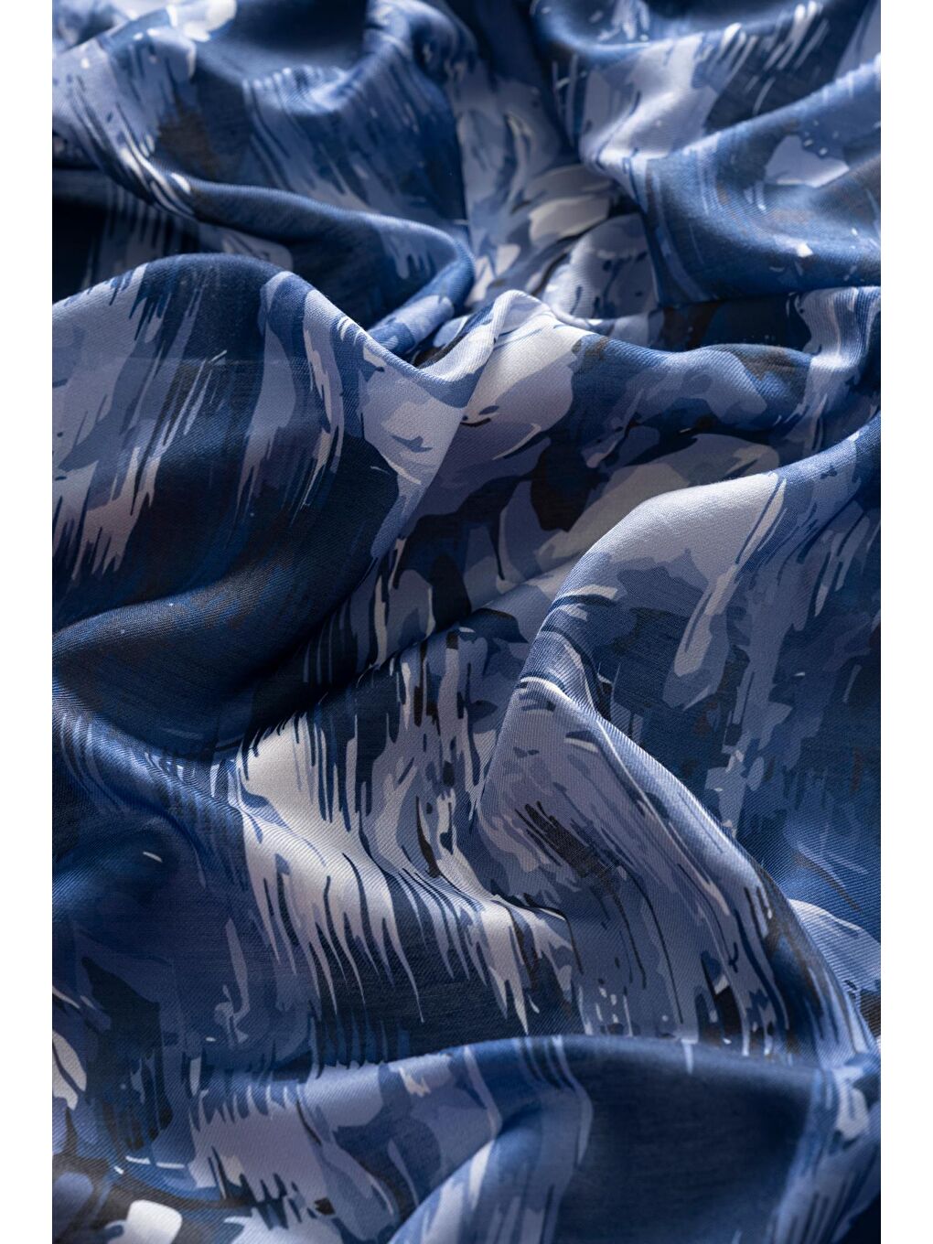 Lacivert Kadın Mellas Soft Şal-3