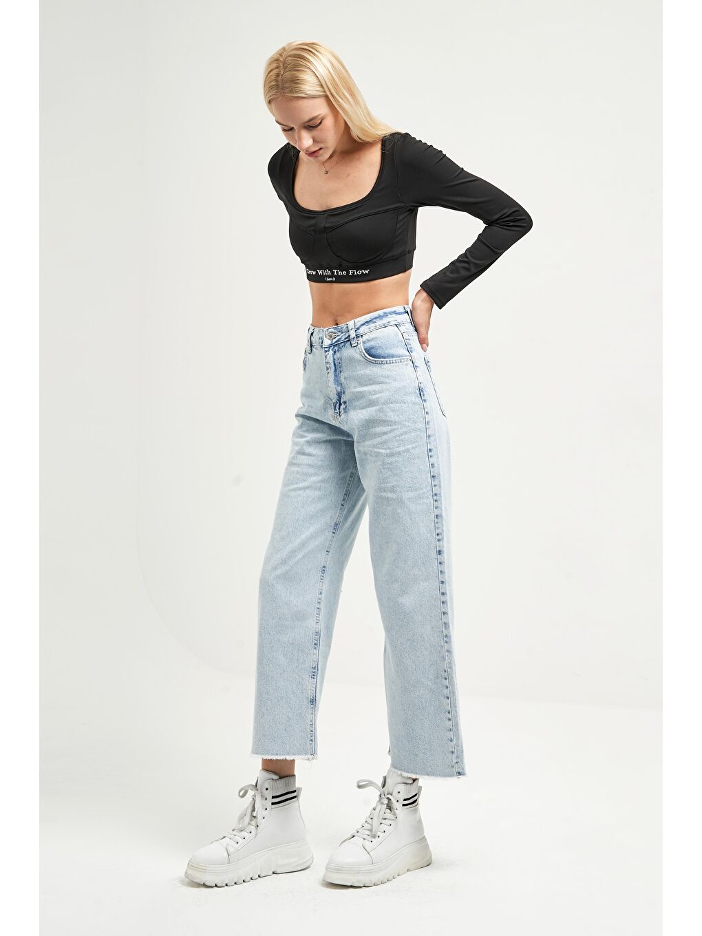 Mavi Kadın Snow Straight Fit Bol Kesim %100 Pamuk Denim-4