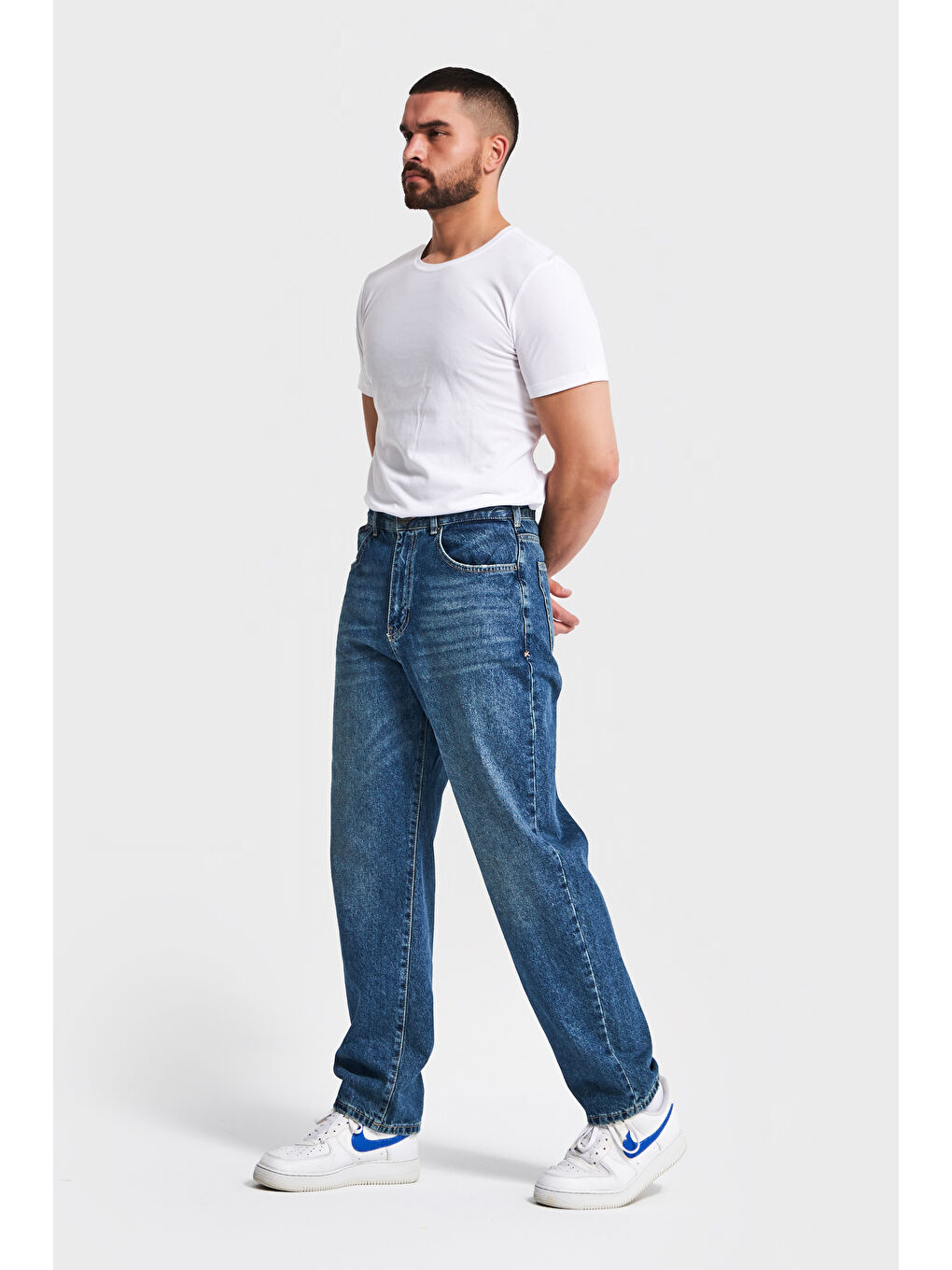 Mavi Erkek Koyu T.Kot Rengi 4w5-31 Loose Fit %100 Pamuk Denim Jean-3