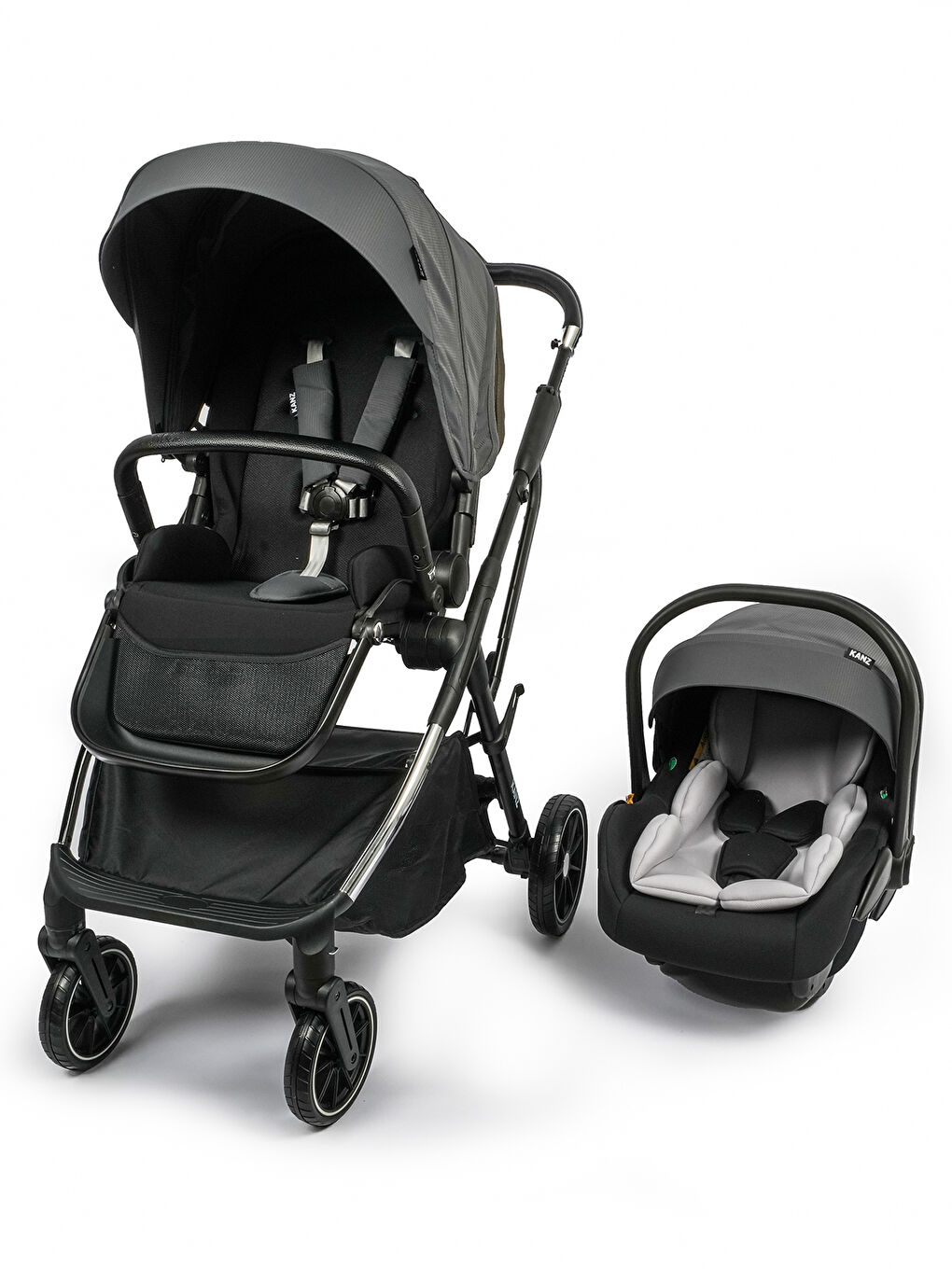 Thunder Travel Sistem Bebek Arabası Gri