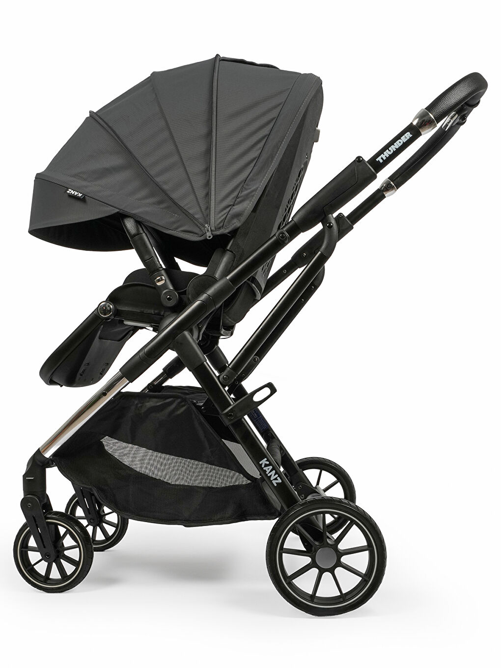 Thunder Travel Sistem Bebek Arabası Gri-1