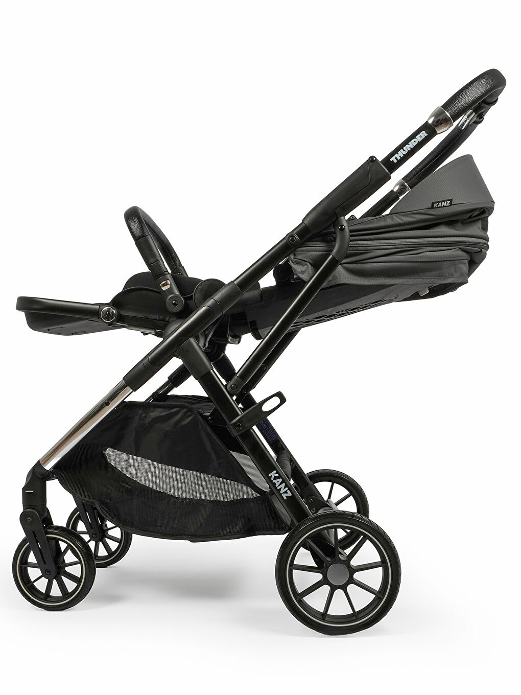 Thunder Travel Sistem Bebek Arabası Gri-4