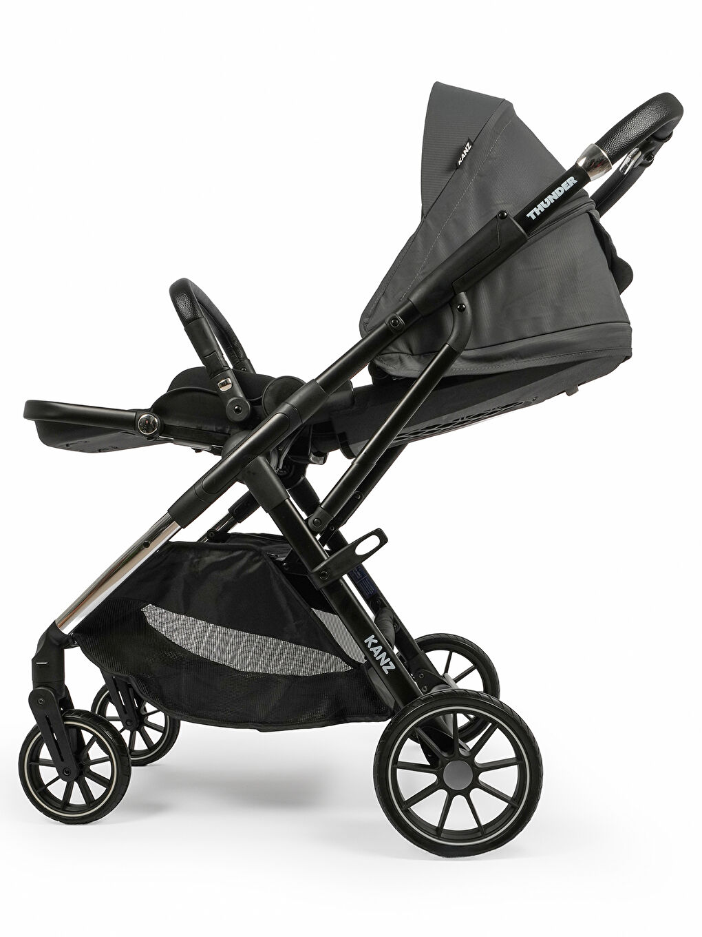 Thunder Travel Sistem Bebek Arabası Gri-5