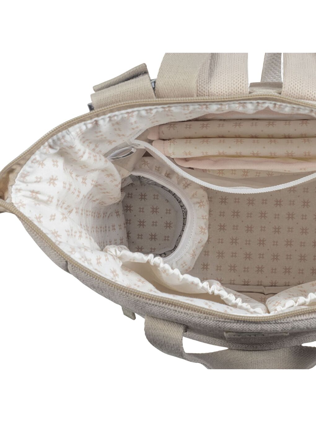 Eco Mum Bebek Bakım Sırt Çantası Apricot-8