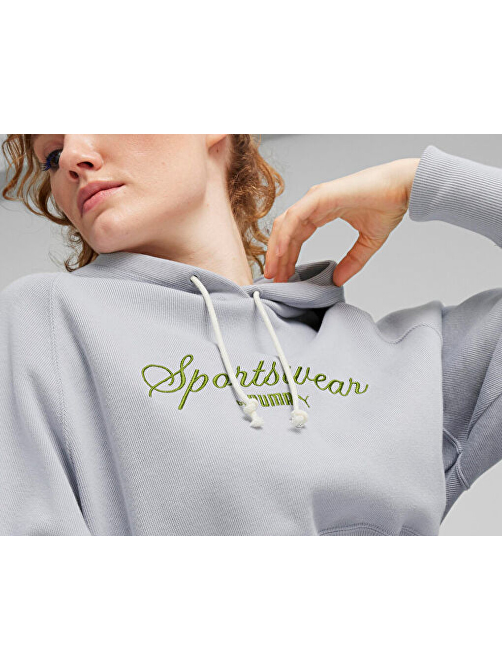 Classics+ Relaxed Hoodie Kadın Günlük Sweatshirts 62427363 Gri-3