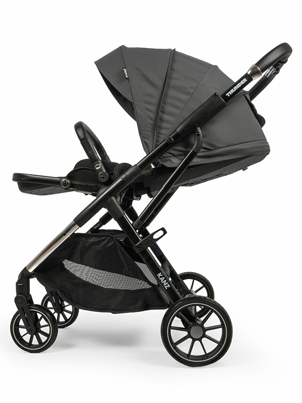 Thunder Travel Sistem Bebek Arabası Gri-6