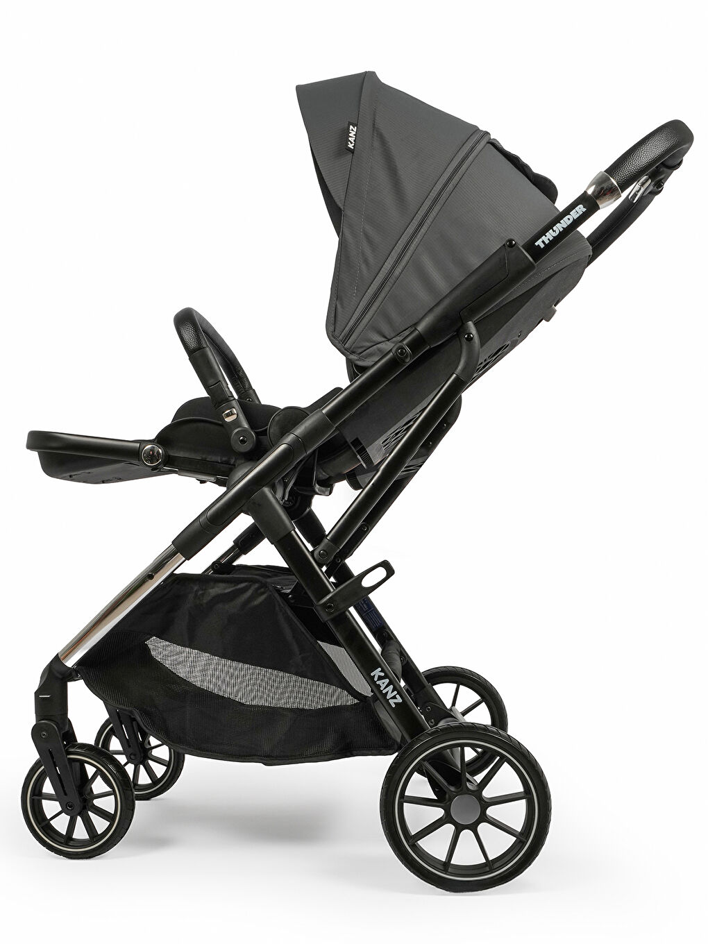 Thunder Travel Sistem Bebek Arabası Gri-8