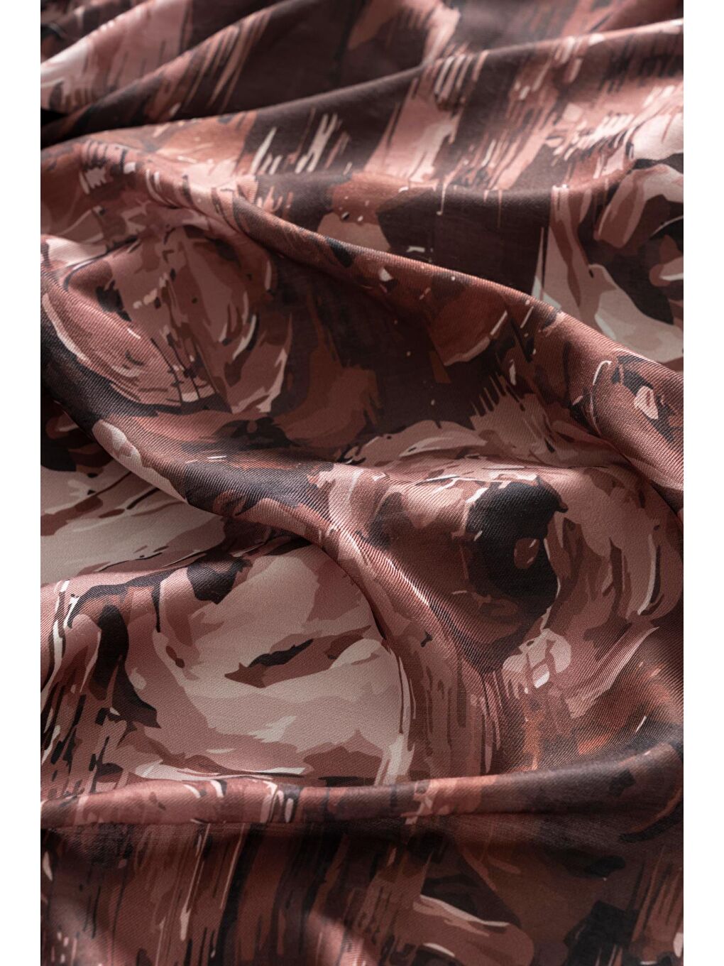 Kahverengi Kadın Mellas Soft Şal-3