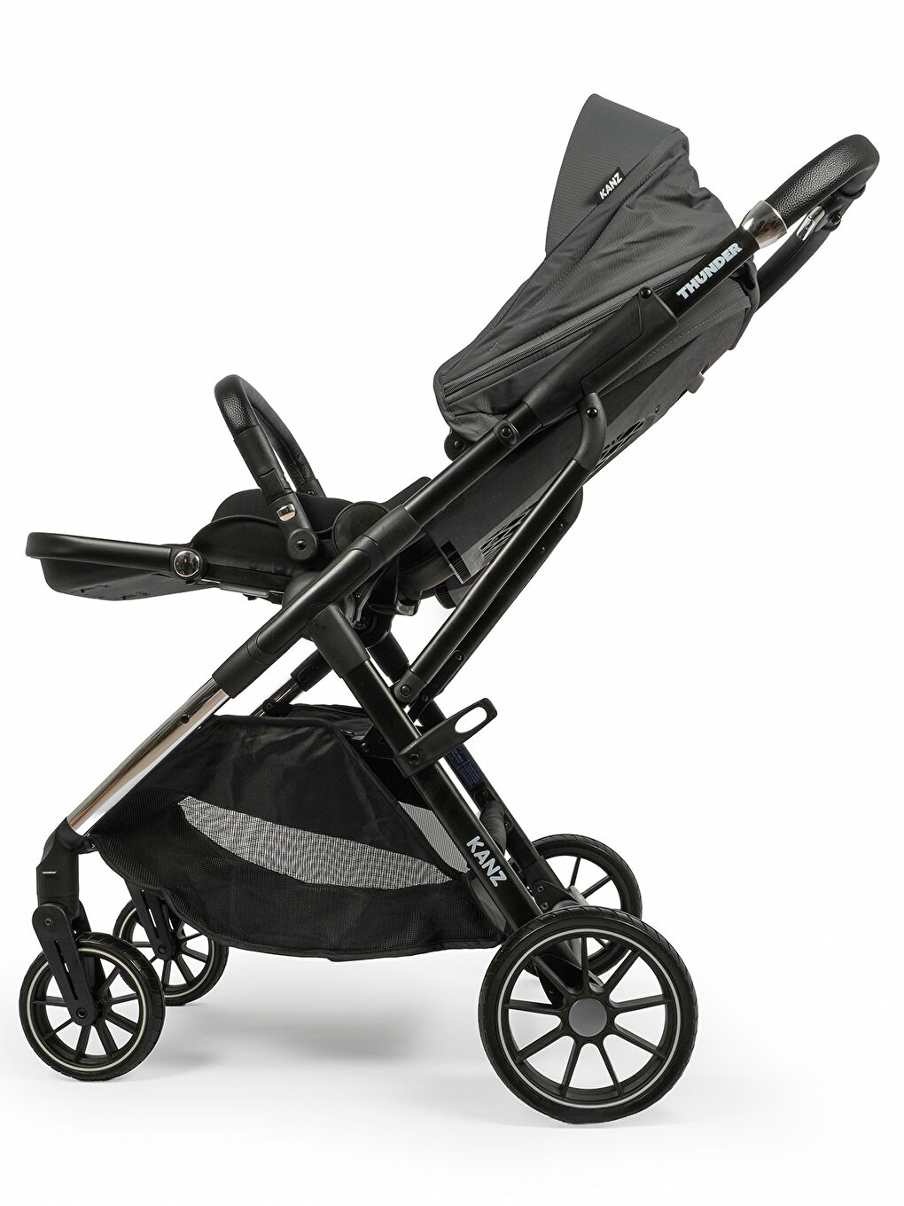 Thunder Travel Sistem Bebek Arabası Gri-9