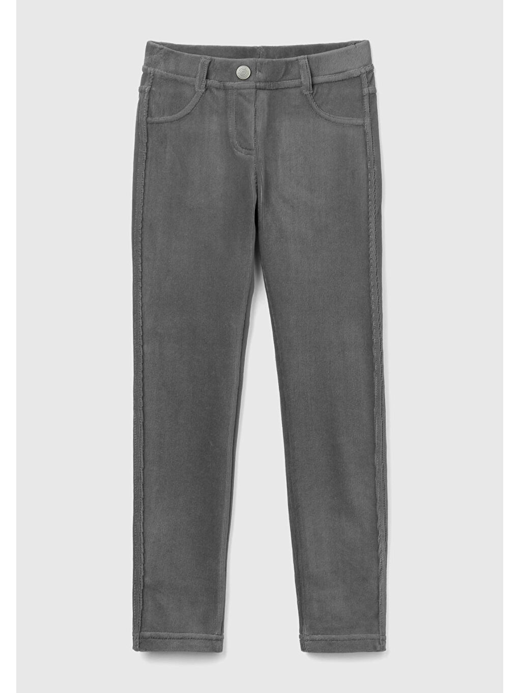 Kız Çocuk Gri Kadife Tayt