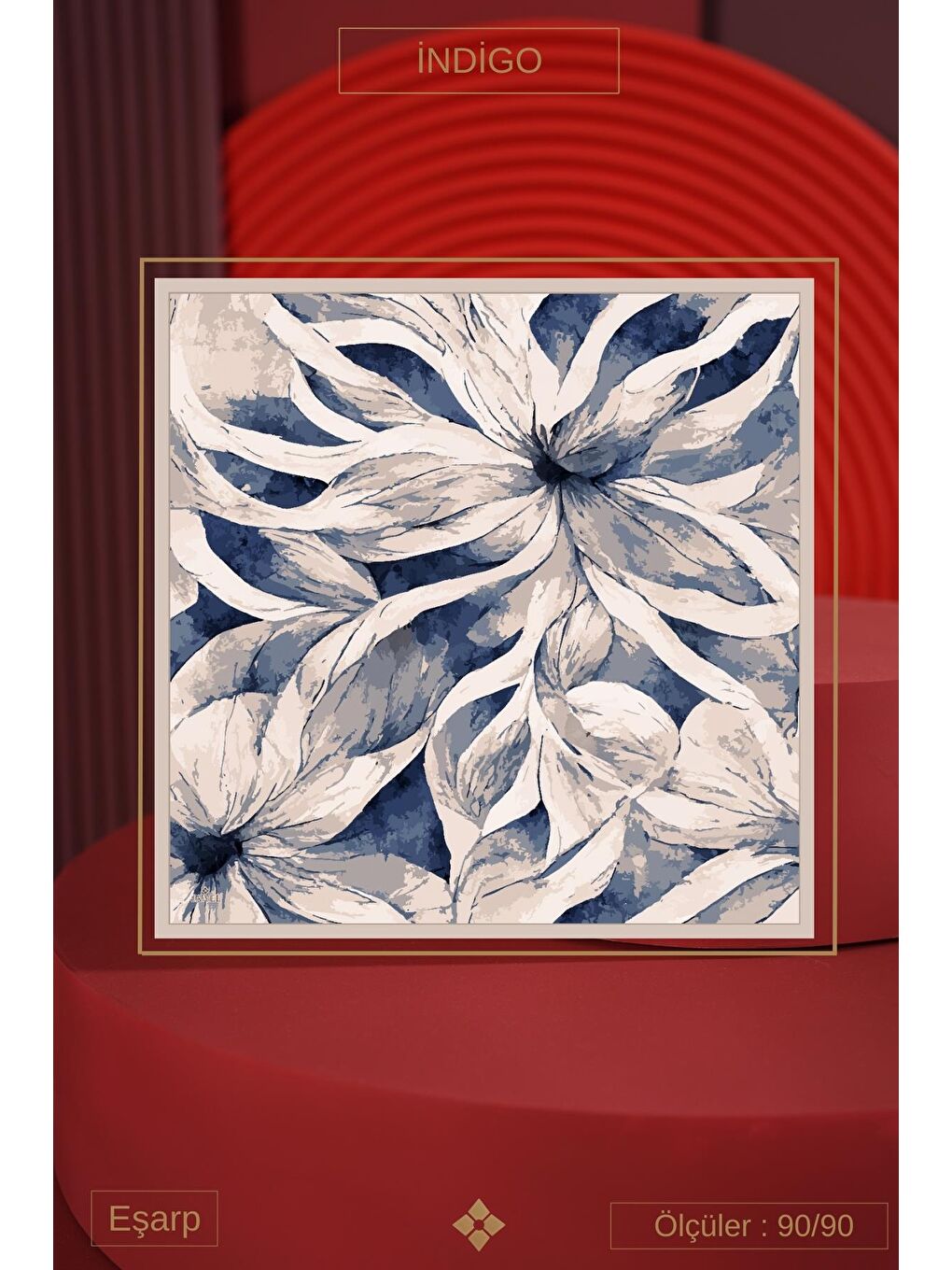 İndigo Kadın Masalia Soft Eşarp-3