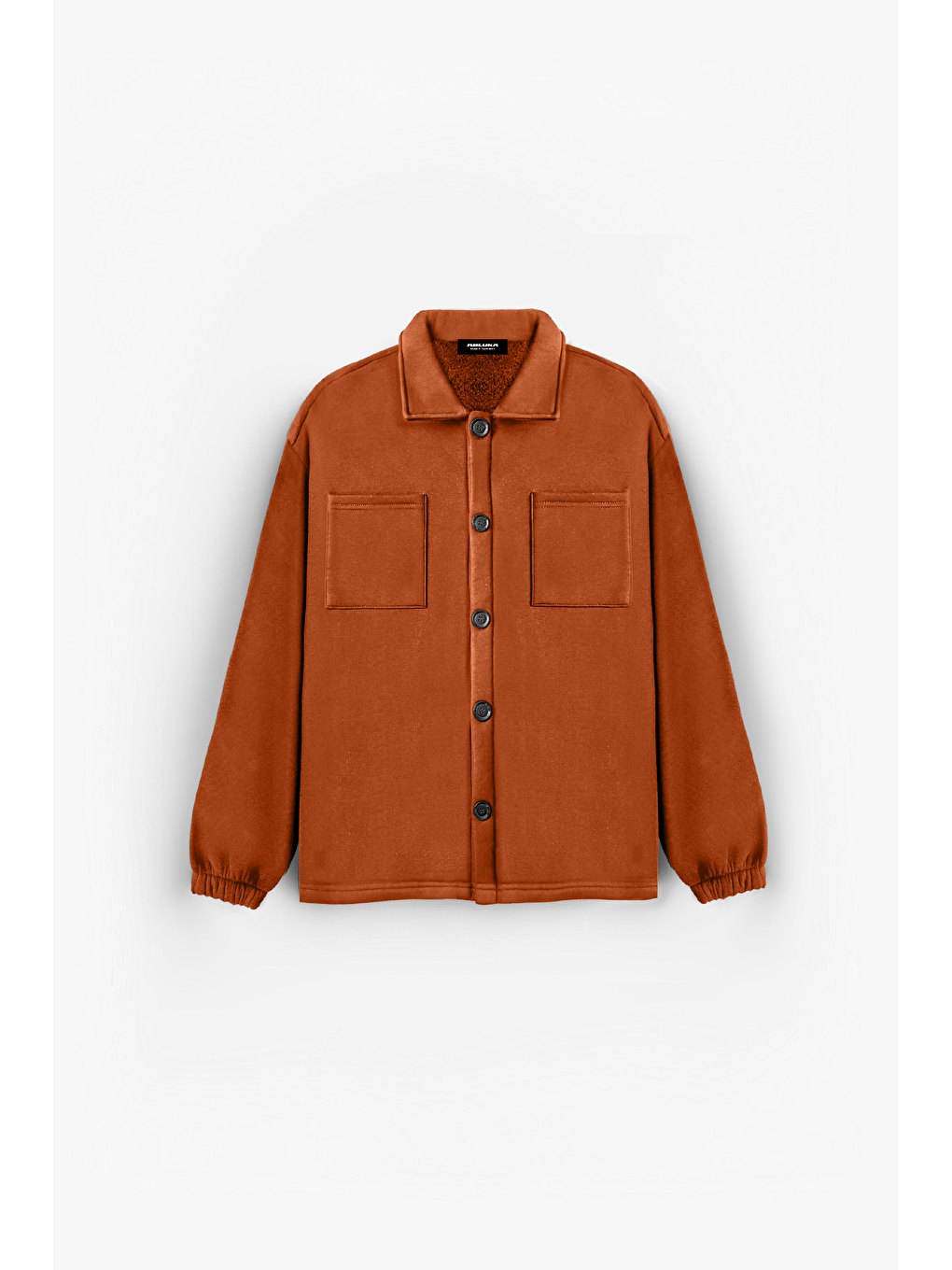 Kahverengi Erkek Oversize Basic Rahat Ceket Kiremit-5