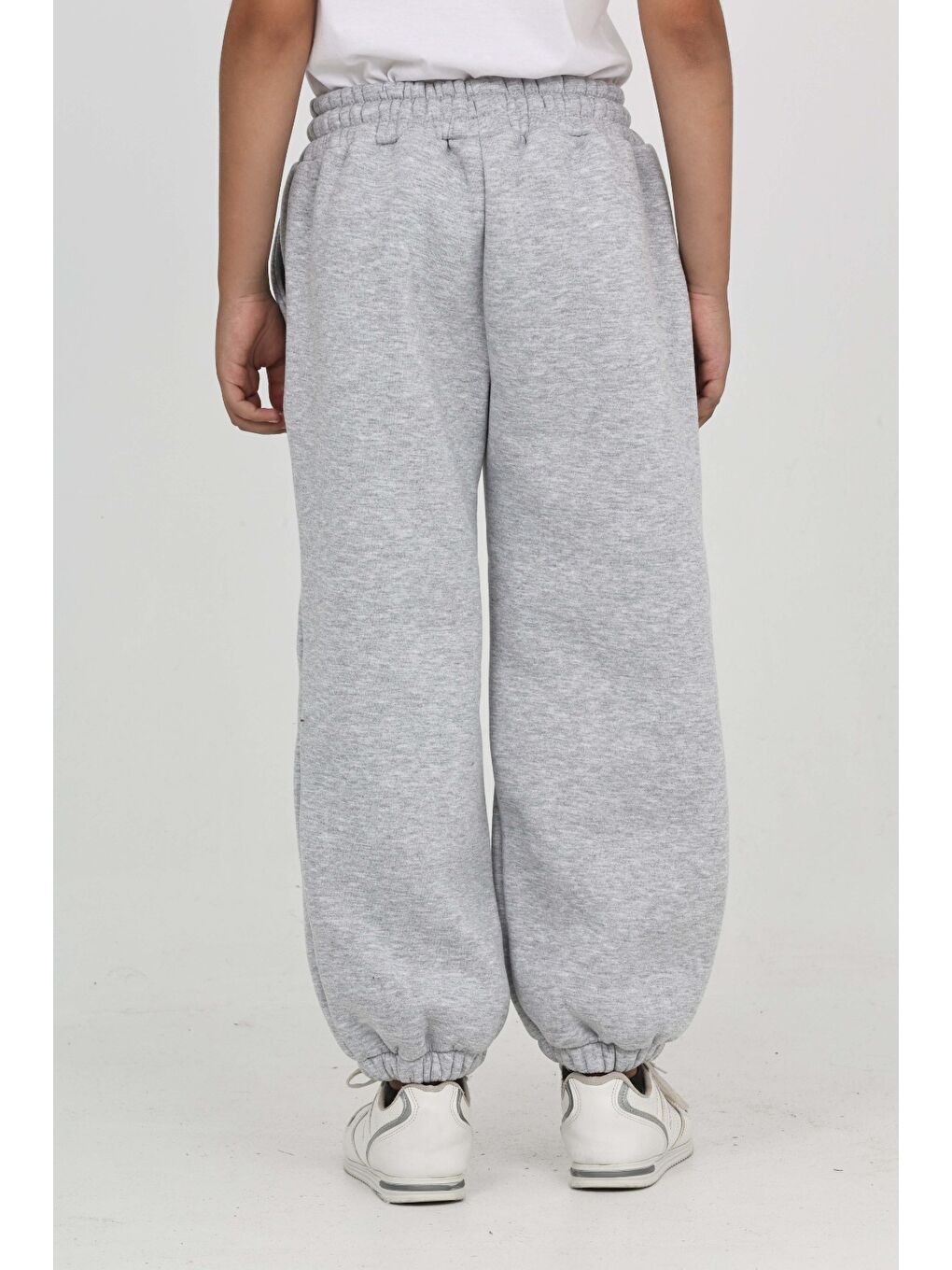 Gri Unisex Çocuk Eşofman Alt-5