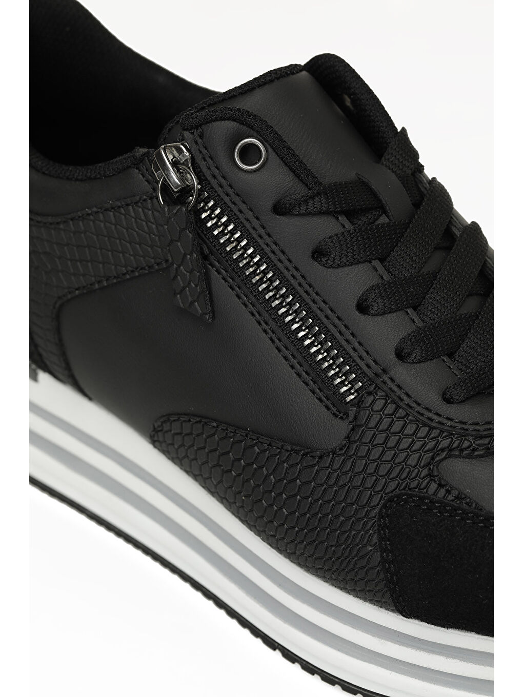 ANNA W 5PR Siyah Kadın Sneaker-6