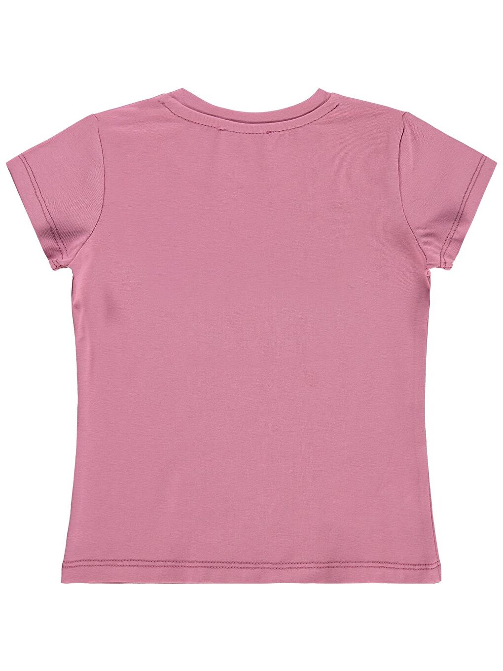 Girls Basic 2-5 Yaş Tişört - Pembe-1